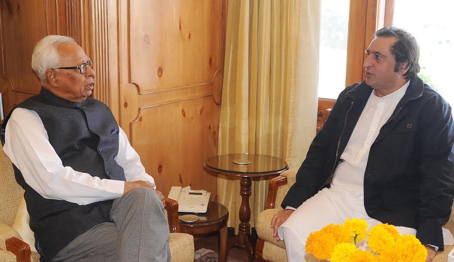 Sajjad Lone briefs Governor